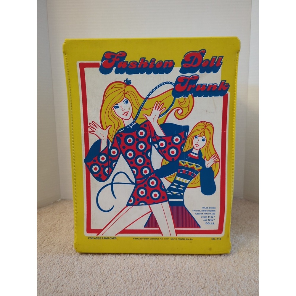 Doll Trunk Tara Toy Yellow‎ Fits Barbie Dolls